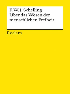 cover image of Über das Wesen der menschlichen Freiheit